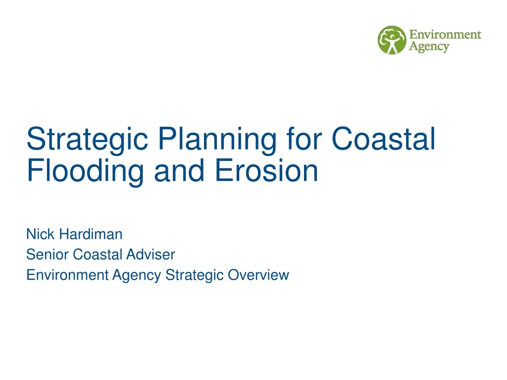 strategic planning for coastal flooding and erosion