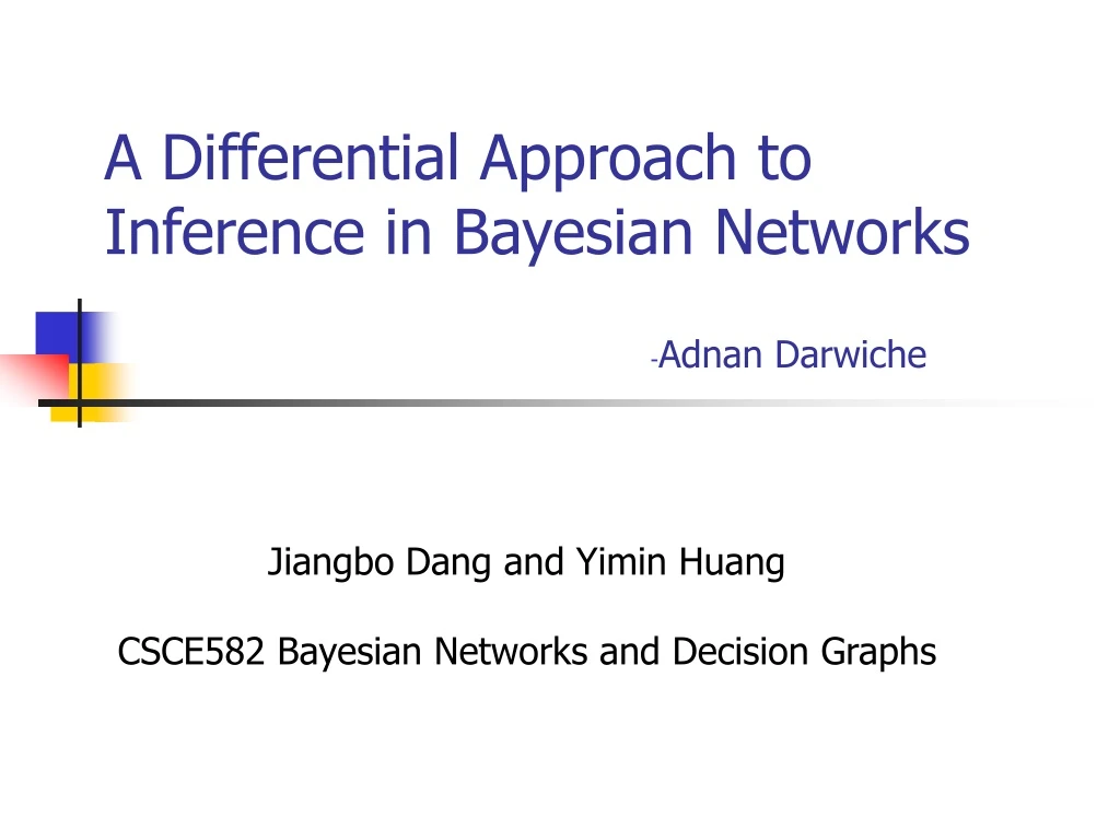 a differential approach to inference in bayesian networks