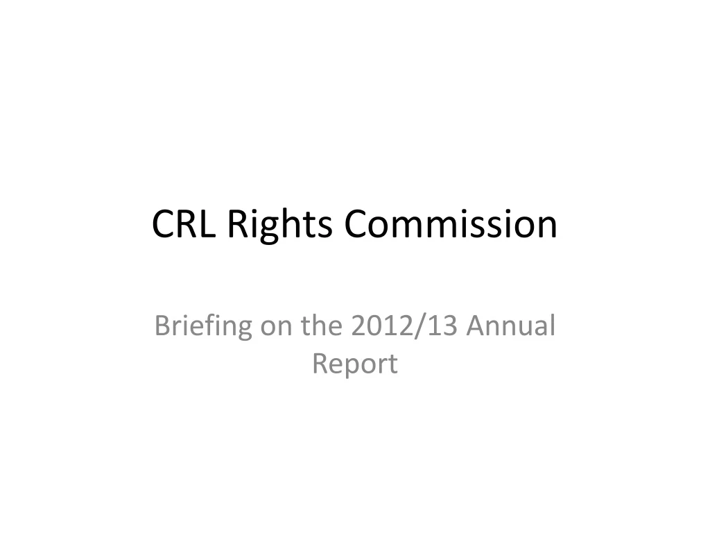 crl rights commission