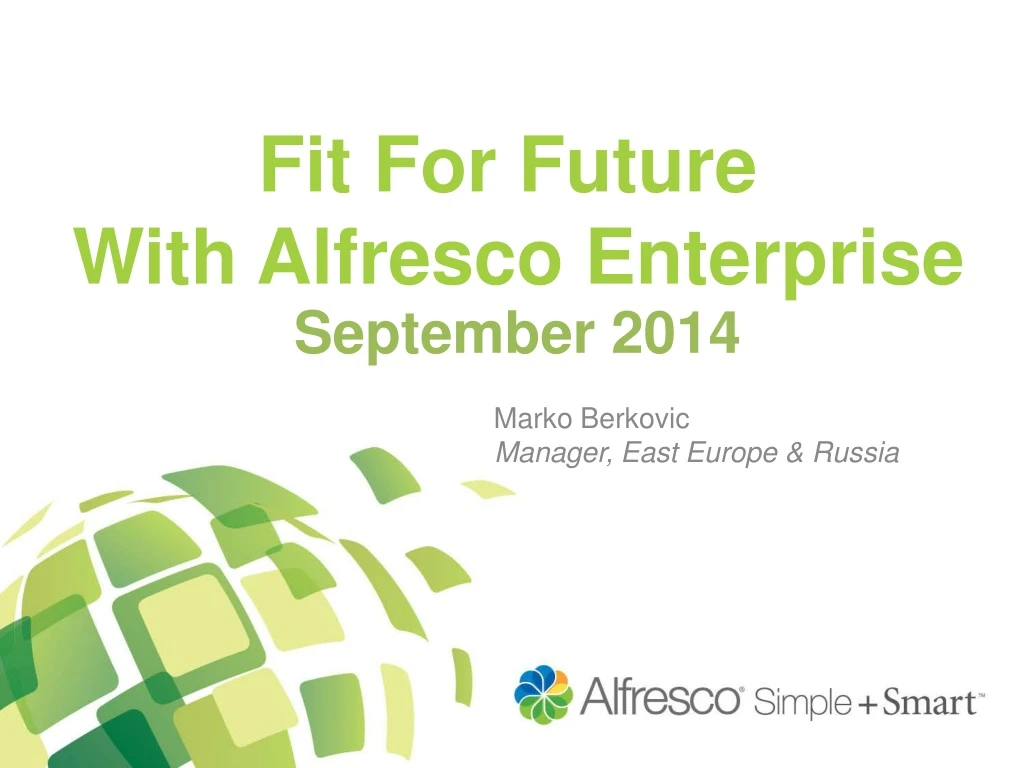 fit for future with alfresco enterprise