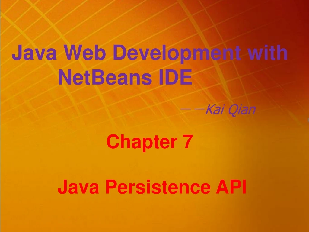 java web development with netbeans ide