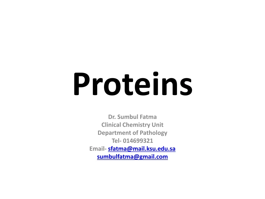 proteins