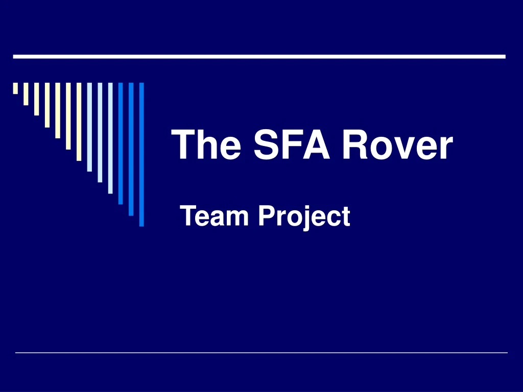 the sfa rover