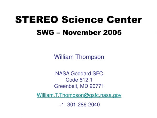 STEREO Science Center