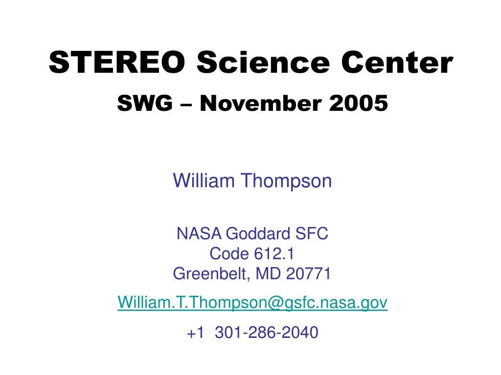 stereo science center