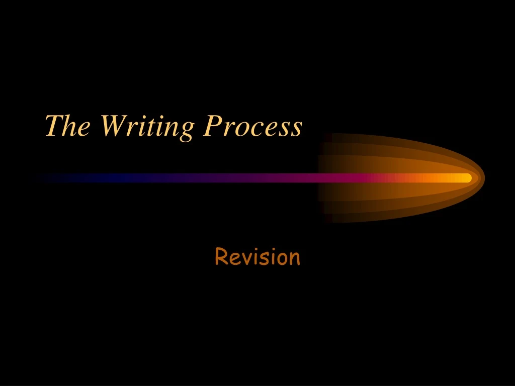 the writing process