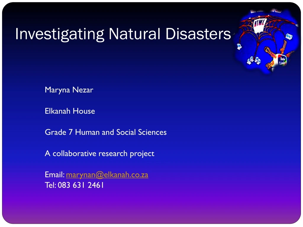 investigating natural disasters