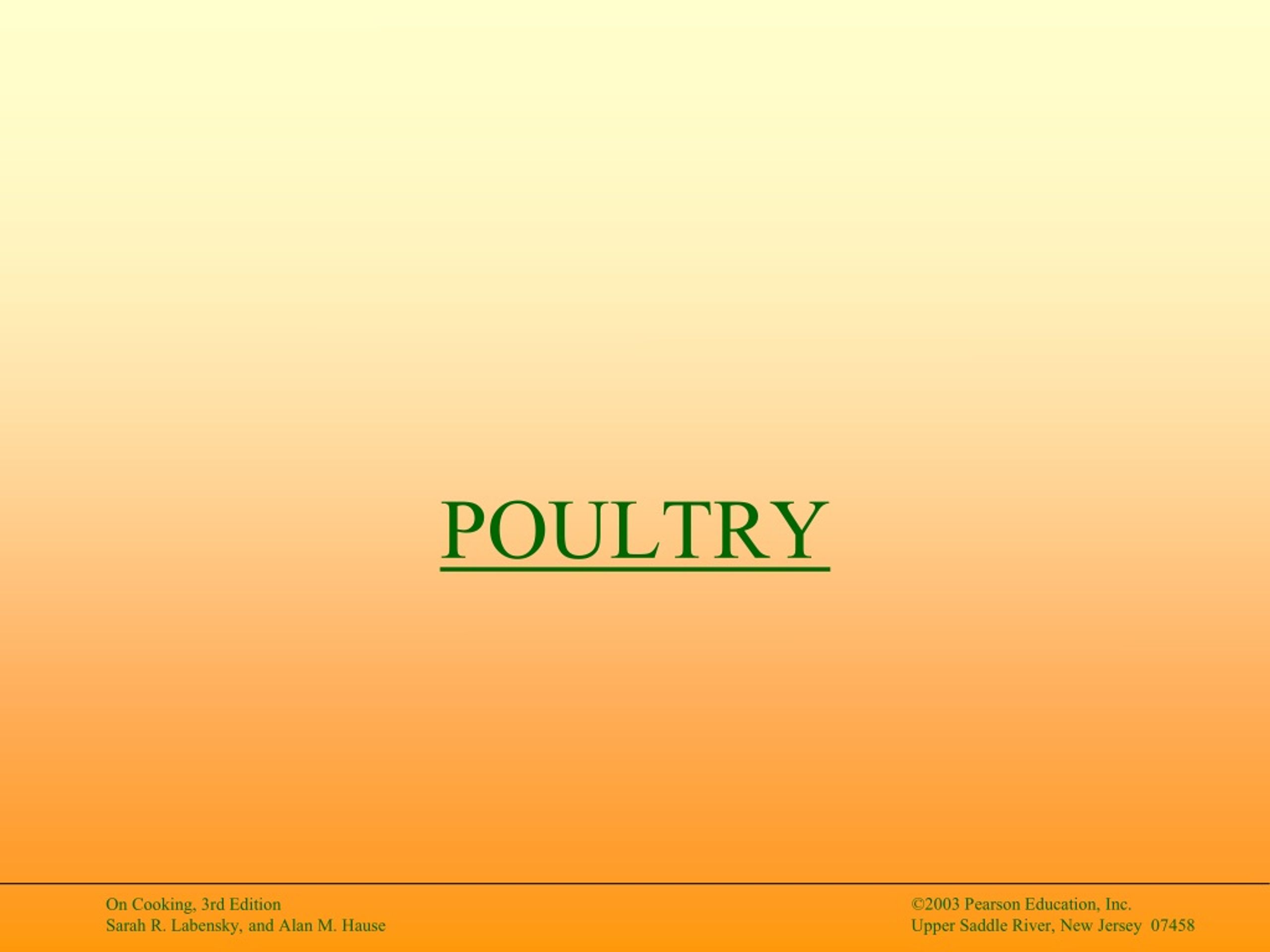 Ultimate Poultry Guide: Procurement to Preparation - slide 1