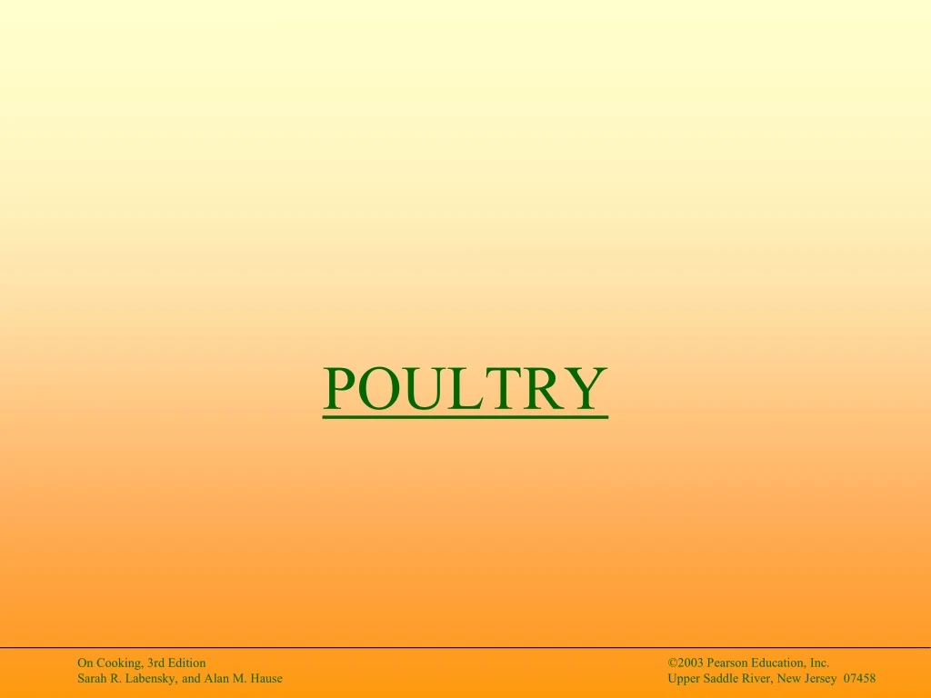 poultry