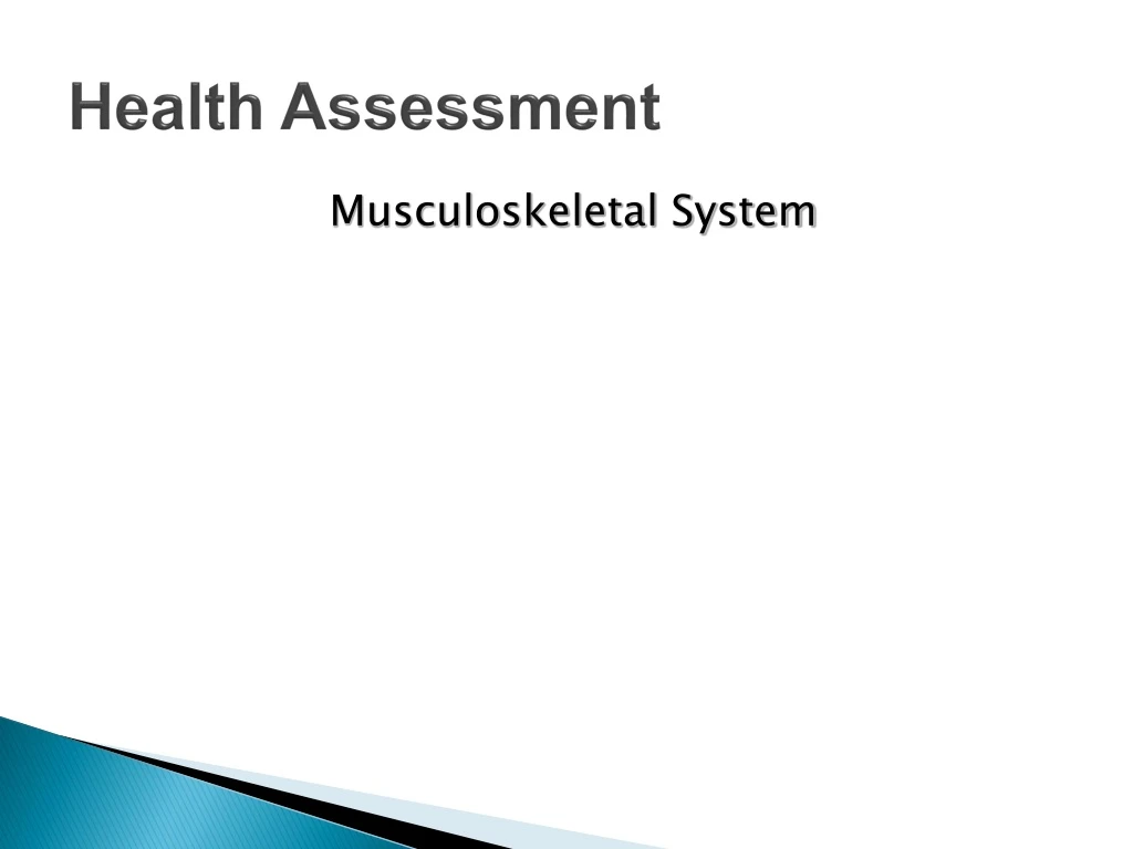 health assessment