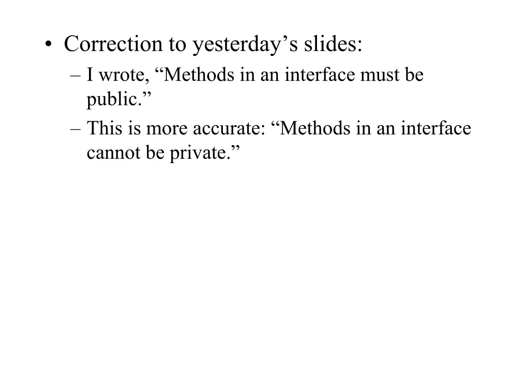 correction to yesterday s slides i wrote methods