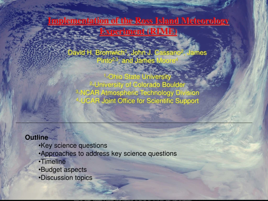 implementation of the ross island meteorology