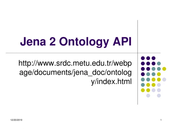 Jena 2 Ontology API