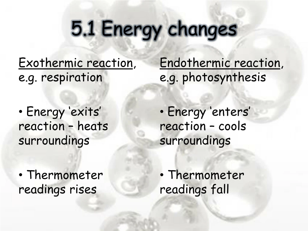 5 1 energy changes