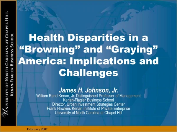 Health Disparities in a “Browning” and “Graying” America: Implications and Challenges