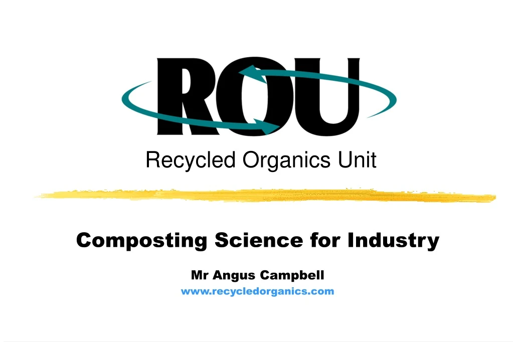 recycled organics unit