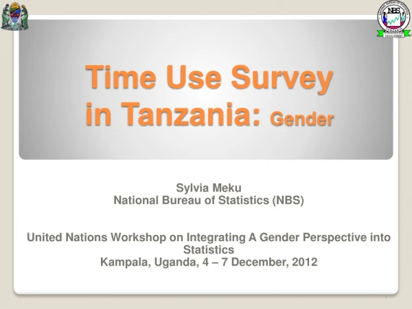 Time Use Survey  in  Tanzania:  Gender