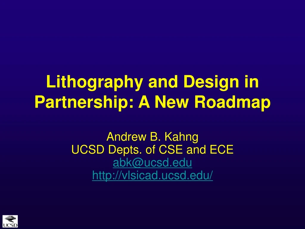 lithography and design in partnership a new roadmap