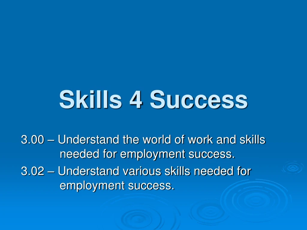 skills 4 success