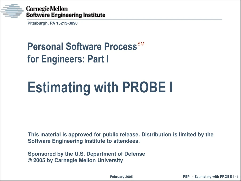 personal software process for engineers part