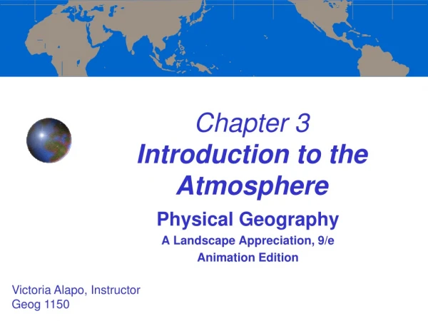 Chapter 3  Introduction to the Atmosphere