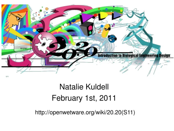 Natalie Kuldell February 1st, 2011