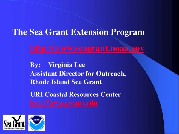 The Sea Grant Extension Program                                 seagrant.noaa
