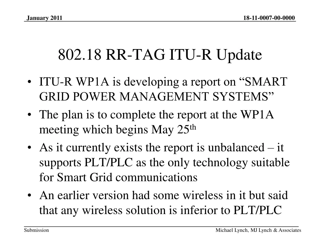 802 18 rr tag itu r update