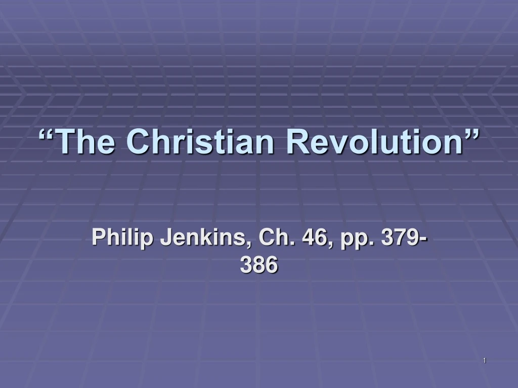 the christian revolution