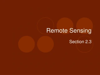Advanced Earth Data Collection Technologies Overview - slide 1