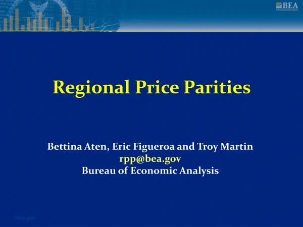 Regional Price Parities