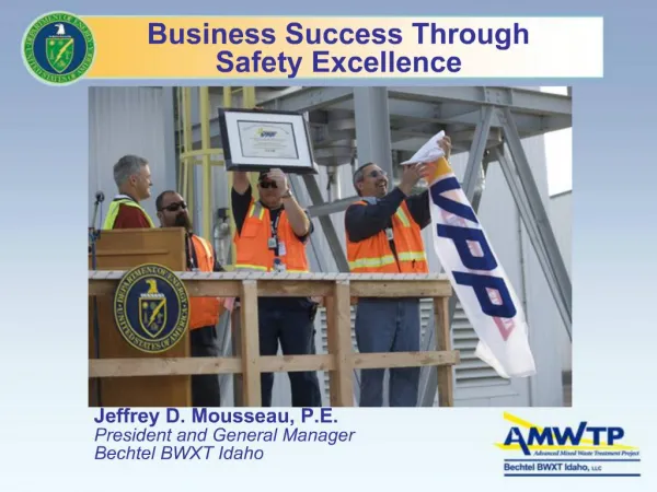 Business Success Through Safety Excellence