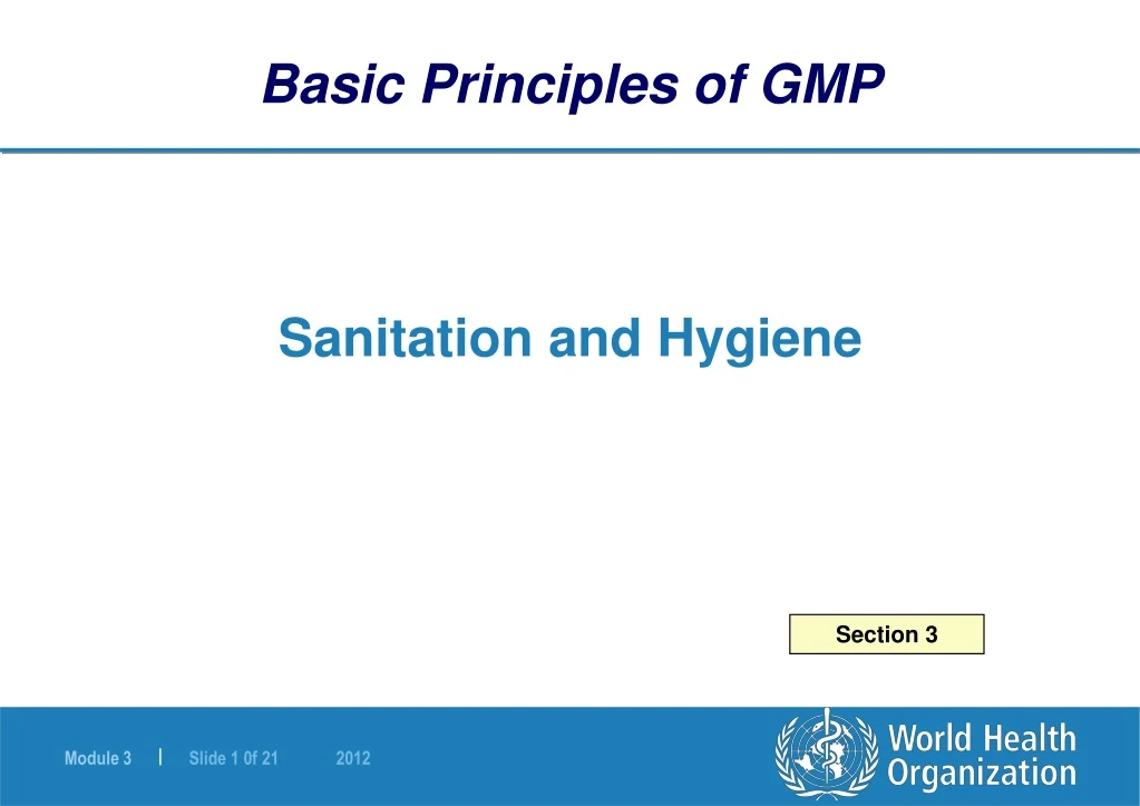 basic principles of gmp