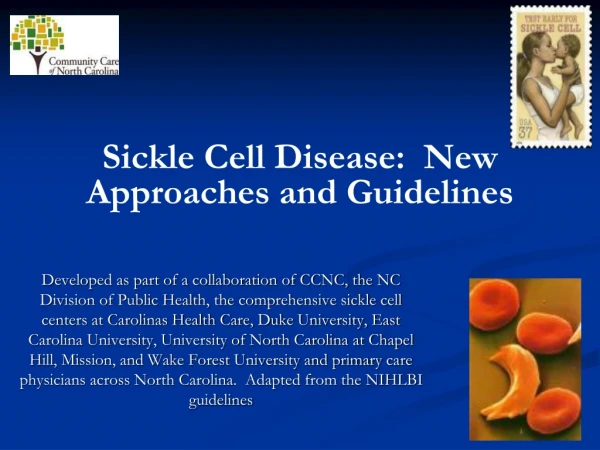 Sickle Cell Disease:  New Approaches and Guidelines