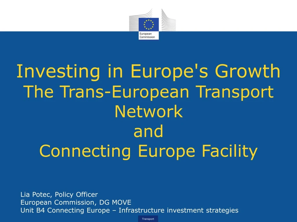 investing in europe s growth the trans european