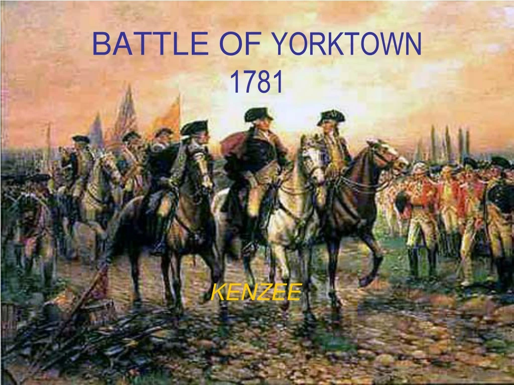 battle of yorktown 1781