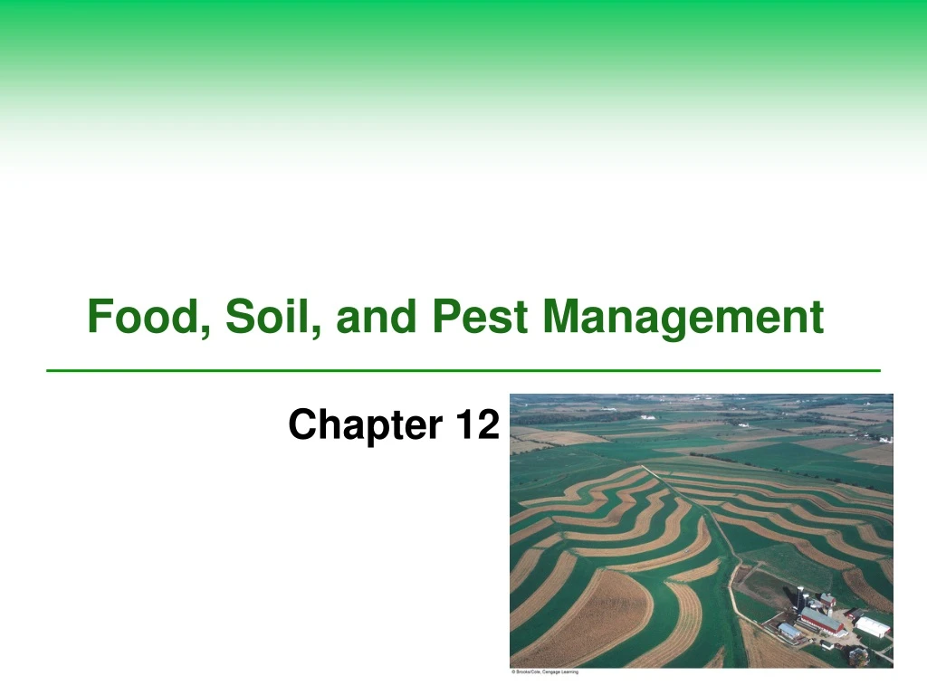 food soil and pest management