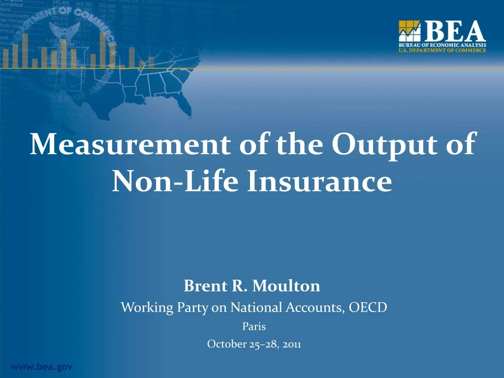 measurement of the output of non life insurance