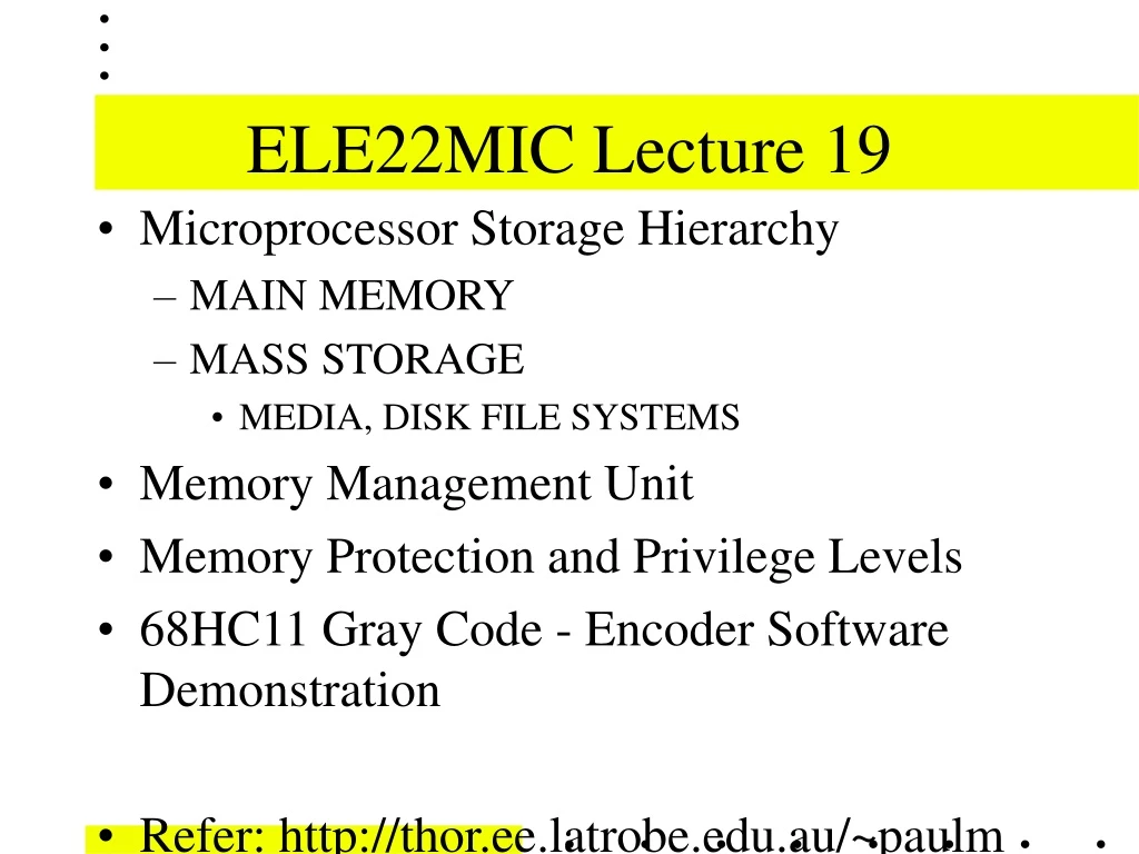 ele22mic lecture 19