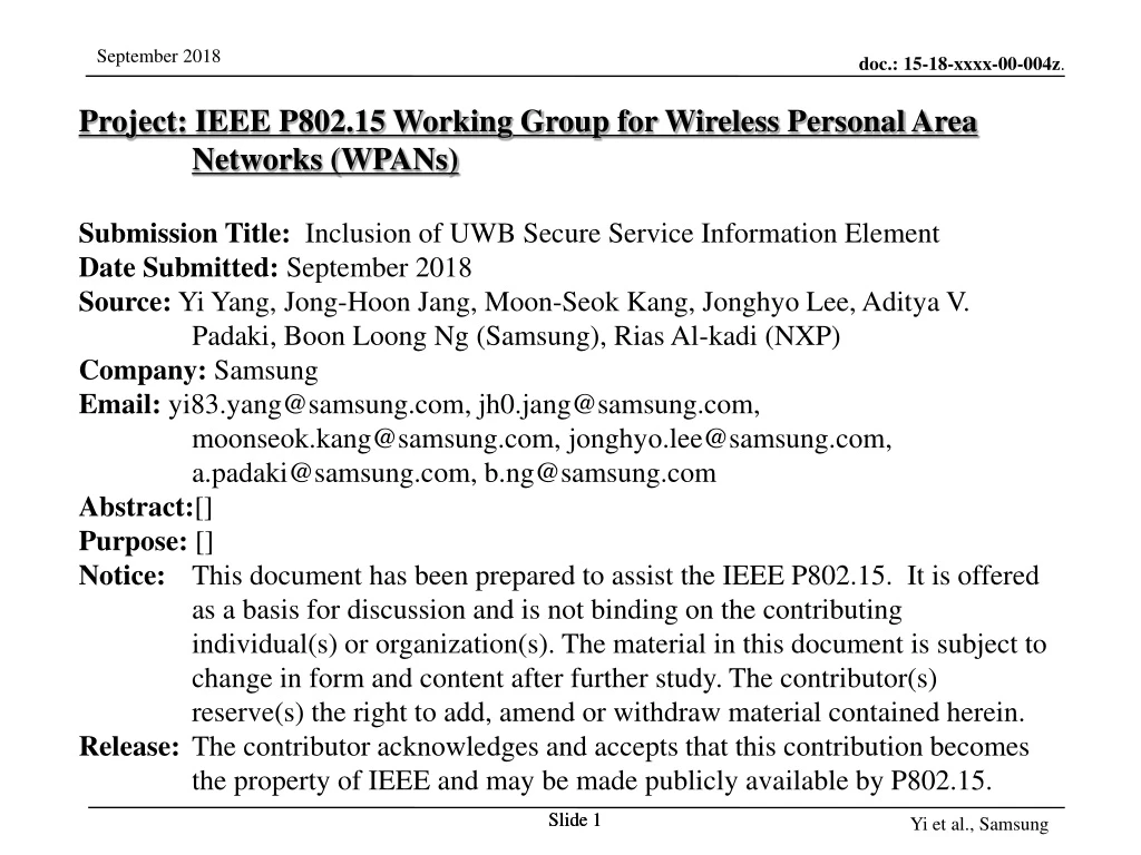 project ieee p802 15 working group for wireless