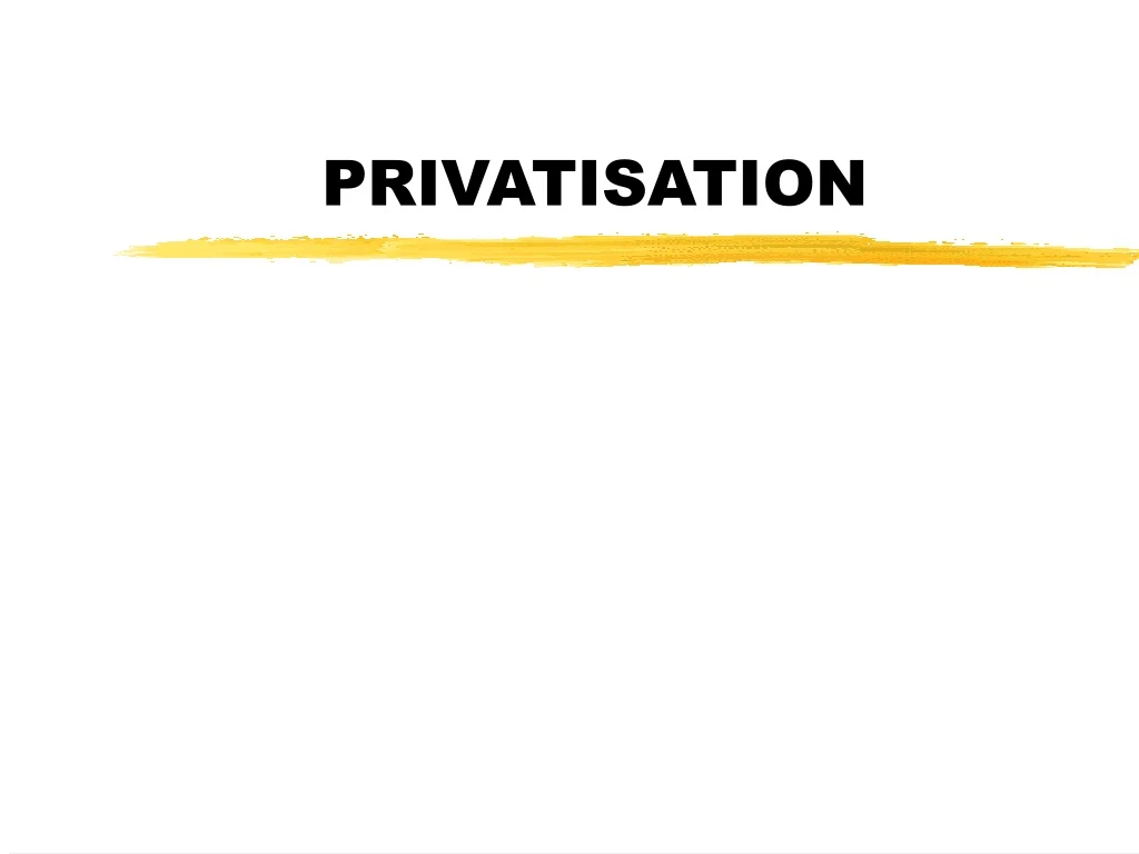 privatisation