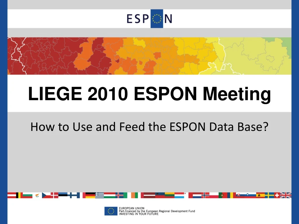 liege 2010 espon meeting