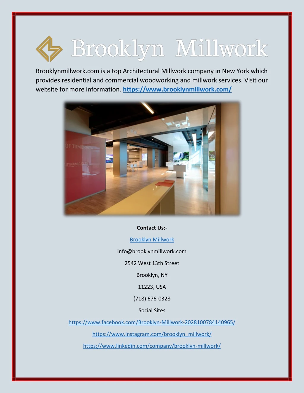 brooklynmillwork com is a top architectural