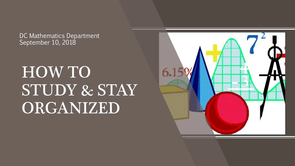 how to study stay organized