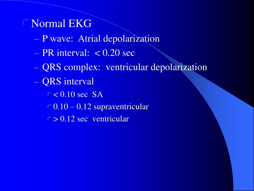 normal ekg p wave atrial depolarization