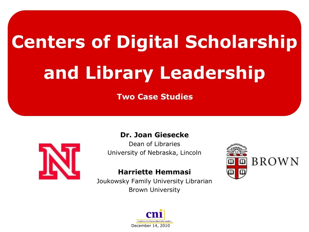 centers of digital scholarship and library