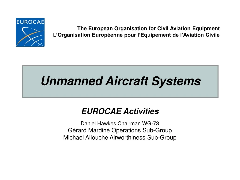 unmanned aircraft systems