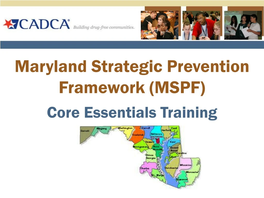 maryland strategic prevention framework mspf core