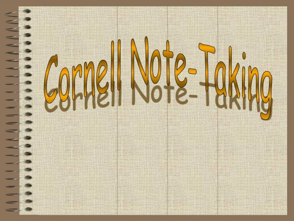 Cornell Note-Taking