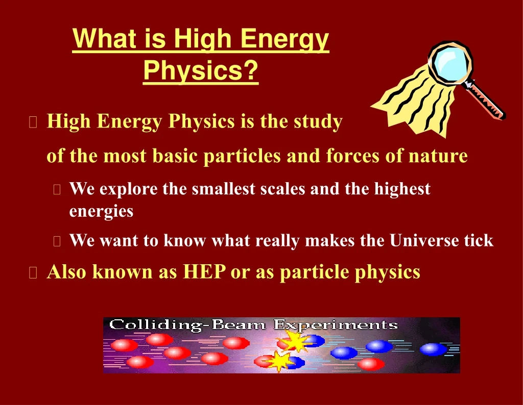 what is high energy physics